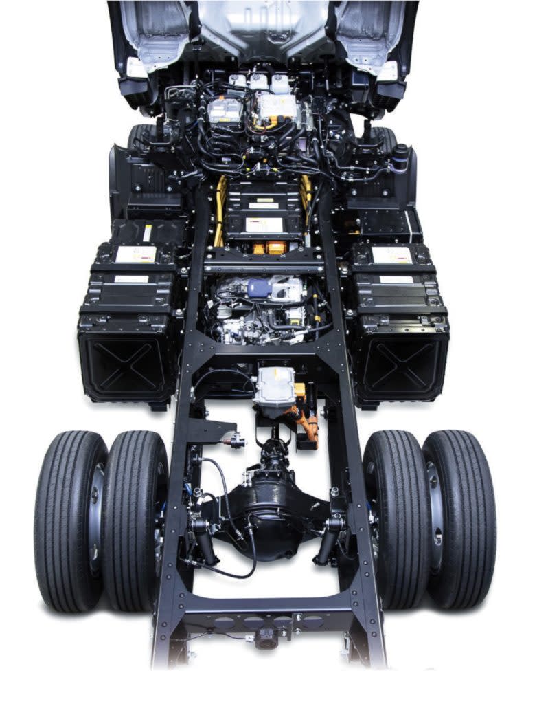 ELf EV擁有模組化的電池佈局。(圖片來源/ Isuzu)