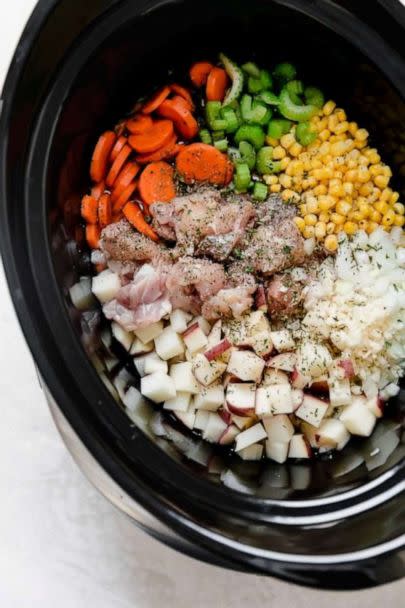 PHOTO: Ingredients for slow cooker corn chowder. (Jess Larson of Plays Well with Butter )