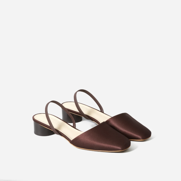 The Tapered Square Toe Slingback