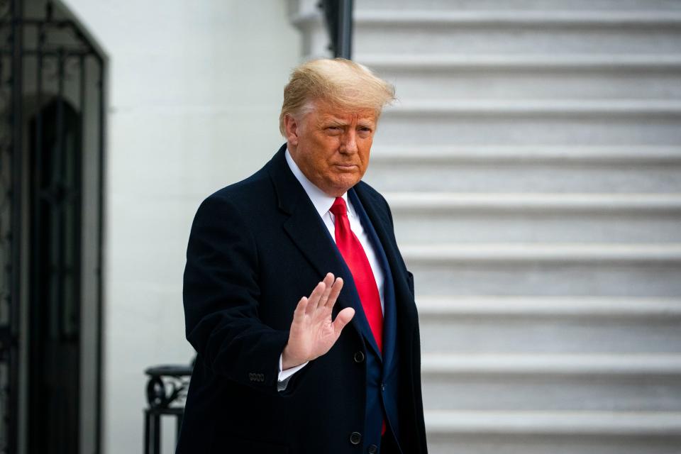 Donald Trump has largely remain of public sight after Electoral College officially announced Biden  as President  (Getty Images)