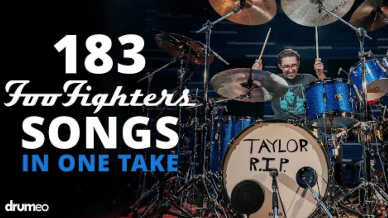  Drumeo's Brandon Toews recording 183 Foo Fighters songs 