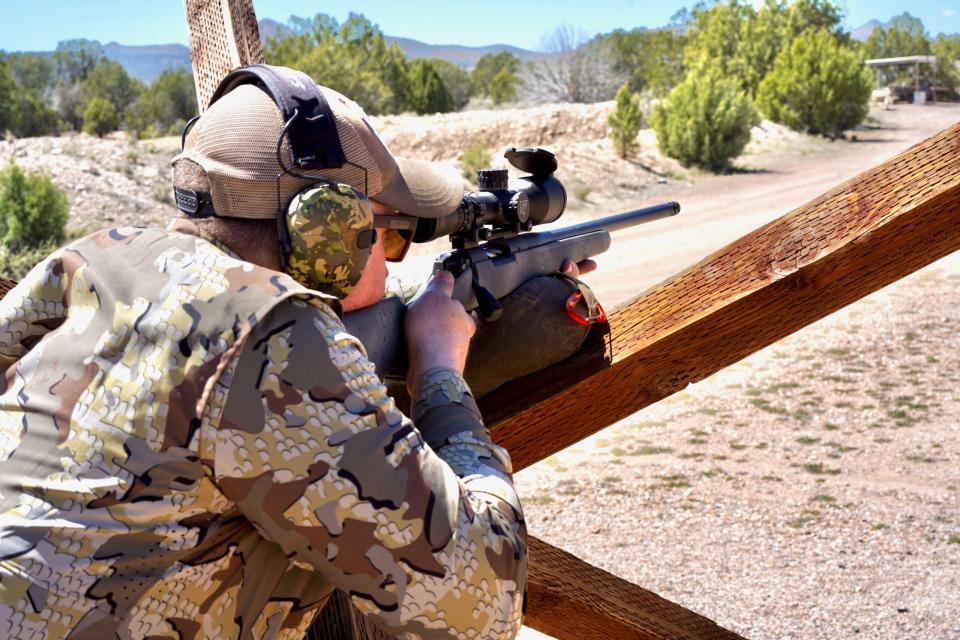 A shooter places his finger on the trigger when he's ready to shoot