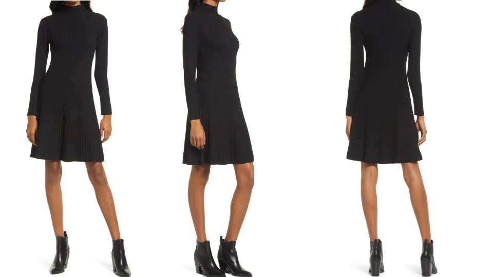 French Connection Mari Rib Knit Long Sleeve Minidress - Nordstrom $96 (originally $128)