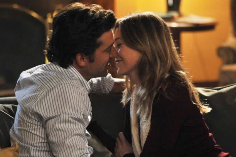 Ellen Pompeo y Patrick Dempsey en Grey's Anatomy