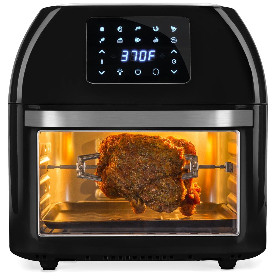 2) Best Choice Products 16.9Qt 1800W 10-In-1 Family Size Air Fryer Countertop Oven, Rotisserie, Toaster, Dehydrator - Black