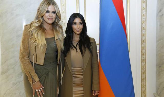 Kim Kardashian strikes a pose in her cavernous closet