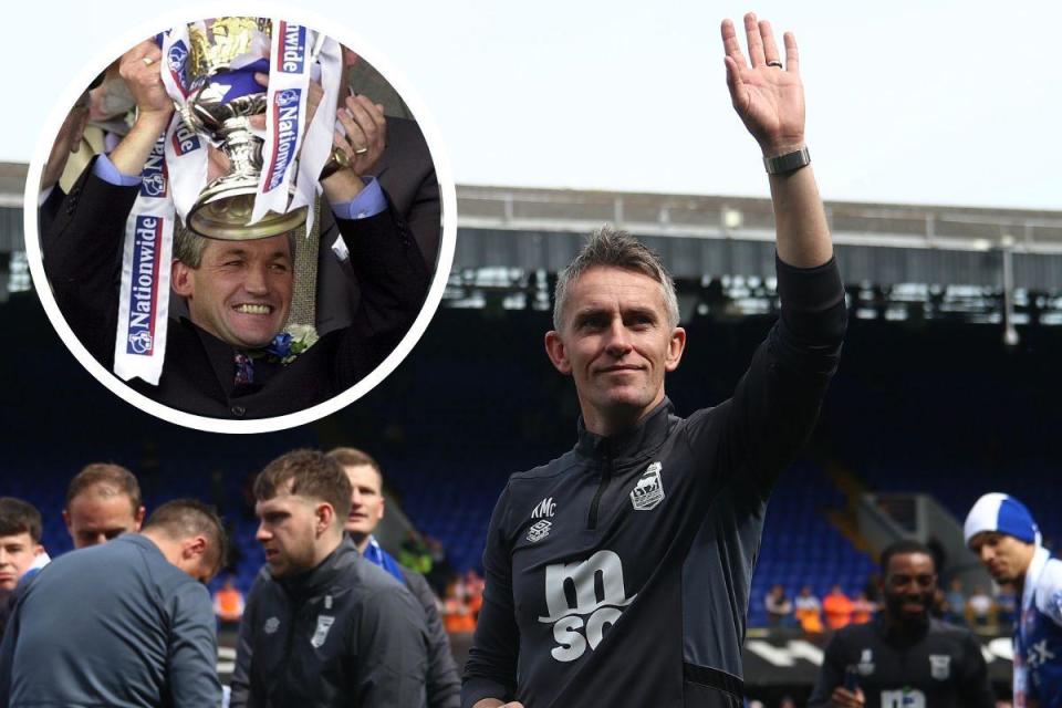 Former Ipswich Town boss George Burley, inset, says the Blues and Kieran McKenna must stick to their principles in the Premier League <i>(Image: PA Sport/Ross Halls)</i>