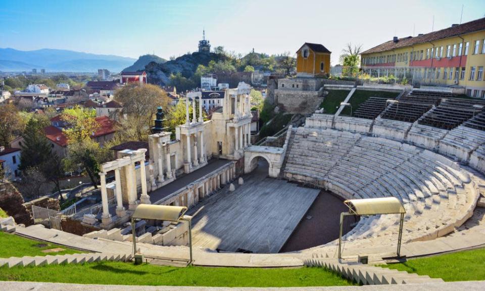 Roman amphitheater in Plovdiv.