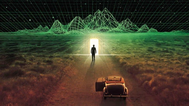 A man walks into a simulation in The Thirteenth Floor.