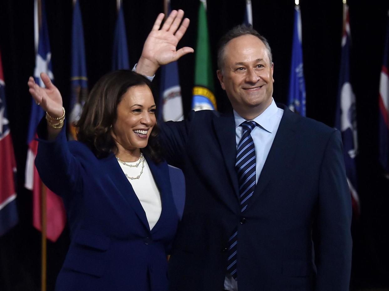 Related video: Kamala Harris made her first appearance on Wednesday as Joe Biden's running mate (AFP via Getty Images)