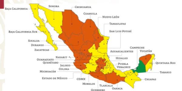 Baja California baja en el Semáforo epidemiológico a nivel medio 