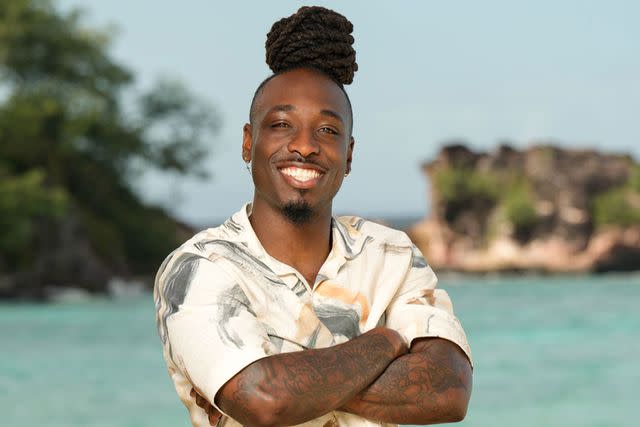 <p>Robert Voets/CBS</p> 'Survivor 47' contestant Terran Foster