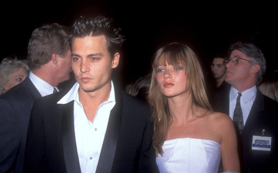 Depp and Kate Moss were showbiz fixtures when they visited Ireland in 1995 - WireImage