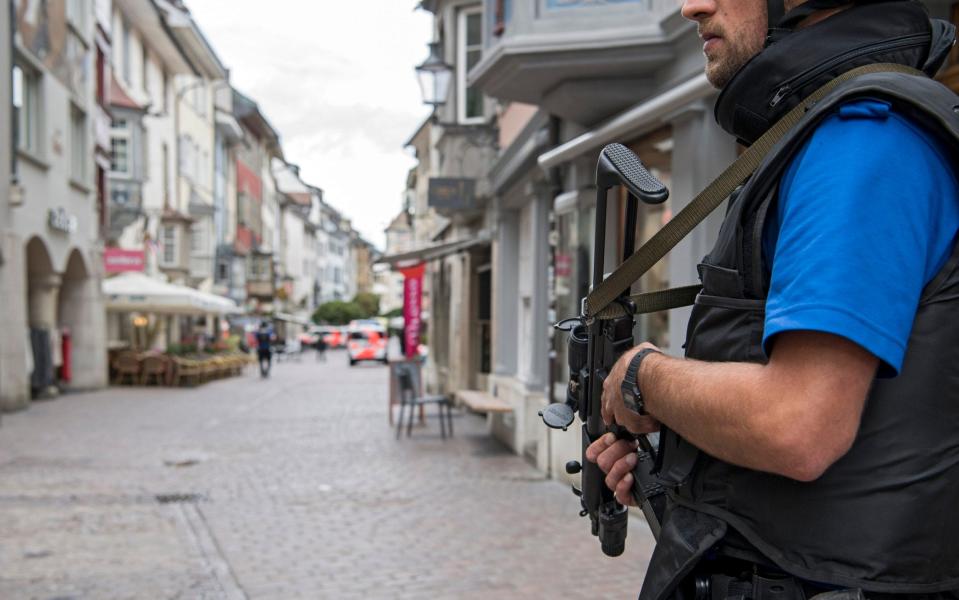 At least five people have been injured in an attack in Switzerland - Credit: EPA/ENNIO LEANZA