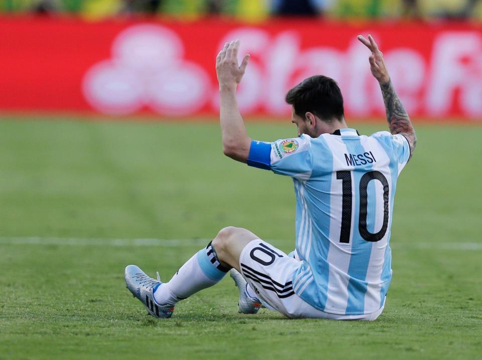 Lionel Messi at the 2016 Copa América Centenario.