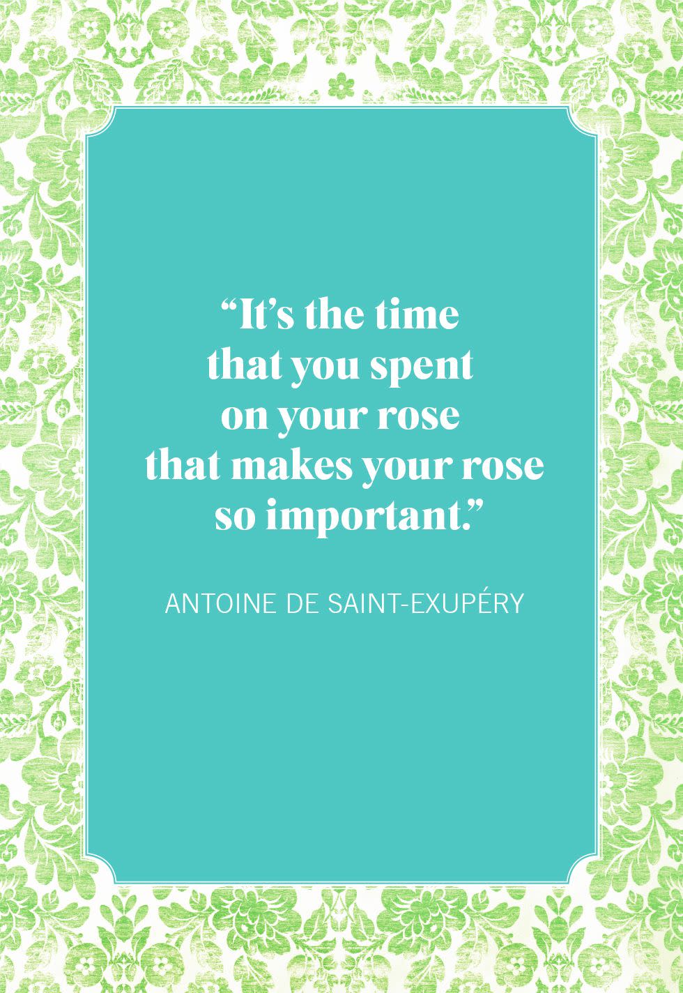 flower quotes antoine de saint exupery