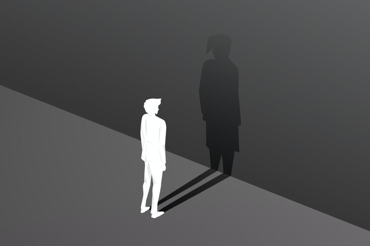 <span class="caption">As more trans teens have come out, they've attracted more attention from the media and politicians.</span> <span class="attribution"><a class="link " href="https://www.gettyimages.com/detail/illustration/silhouette-of-businessman-and-his-shadow-of-royalty-free-illustration/1202828075?adppopup=true" rel="nofollow noopener" target="_blank" data-ylk="slk:iStock via Getty Images;elm:context_link;itc:0;sec:content-canvas">iStock via Getty Images</a></span>