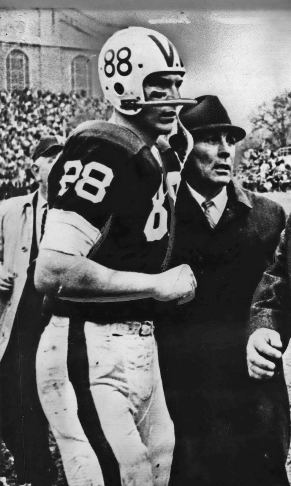 Pat Richter led the Big Ten in receptions in 1961 and 1962 and was a first-team All-American both years.