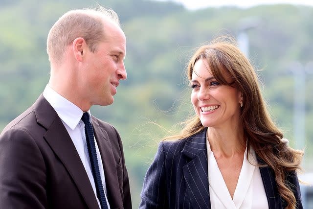 <p>Chris Jackson/Getty Images</p> Prince William and Kate Middleton on Oct. 3, 2023