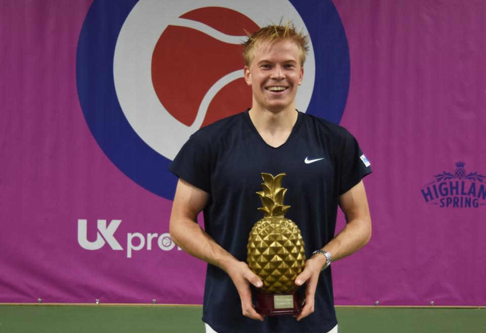 Matusevich, 20, toppled Henry Patten in straight sets to clinch the coveted UK Pro League golden pineapple