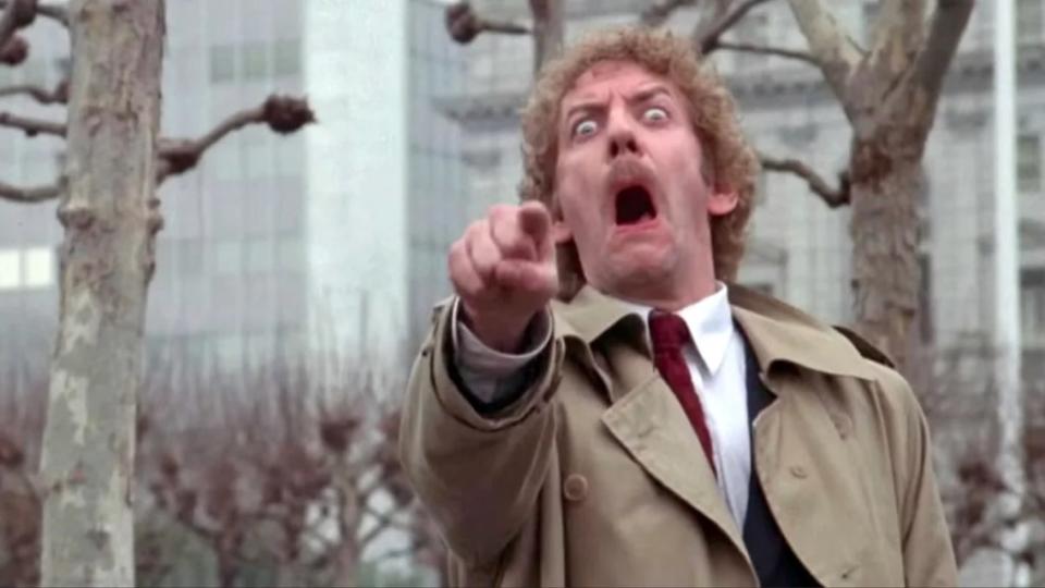 Donald Sutherland in "Invasion of the Body Snatchers" 