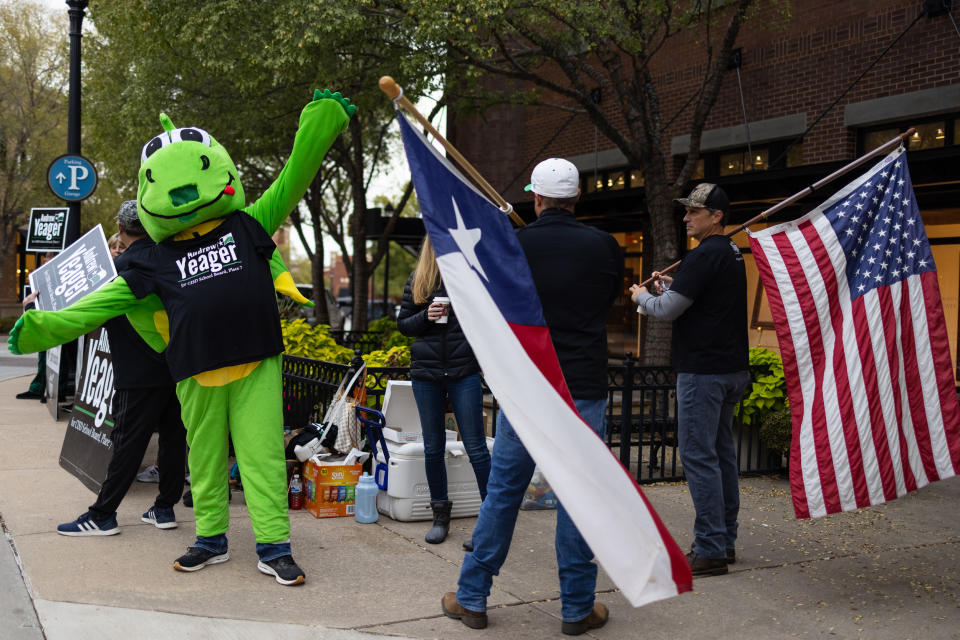 Southlake Carroll ISD board election day (James Breeden for NBC News)