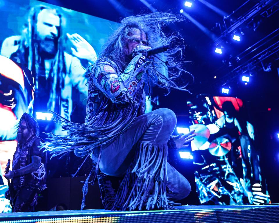 Rob Zombie told the crowd at Wells Fargo Arena that his mother gets crazier than they do.