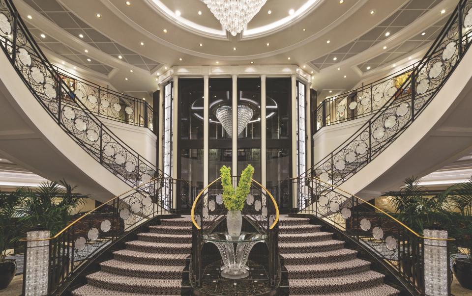 The Grand Staircase in Oceania's Riviera