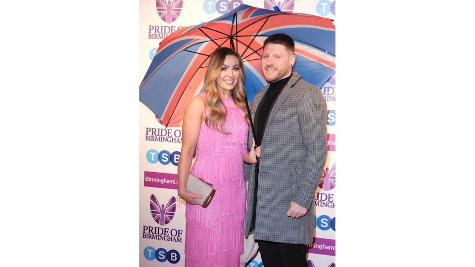 Amy Dowden and husband Ben at the Pride of Birmingham Awards 2023 