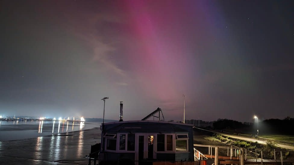 Northern Lights in Burnham on Crouch in Essex