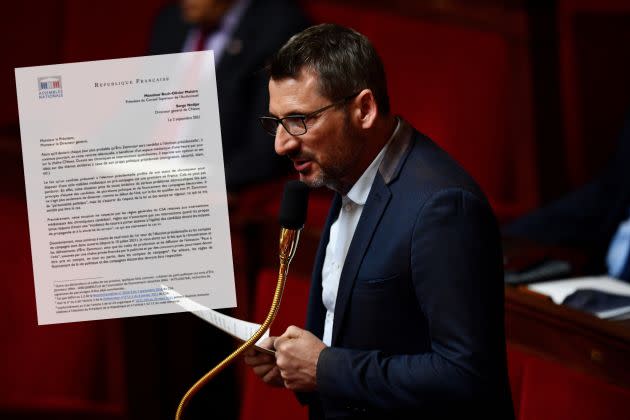 Matthieu Orphelin photographié dans l'hémicycle de l'Assemblée nationale (illustration) (Photo: Reuters)