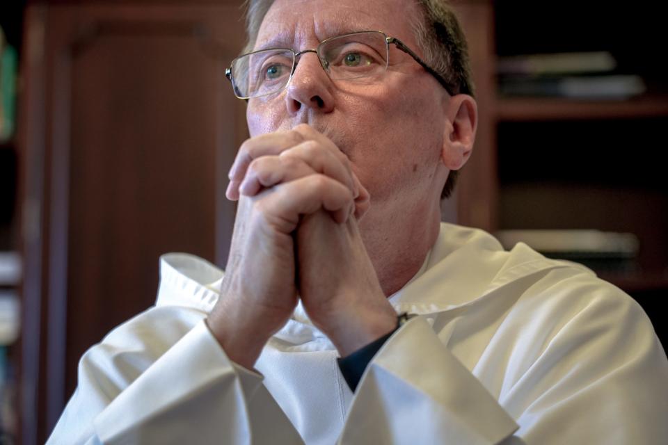 The Rev. Kenneth Sicard, president of Providence College, said his goal is to emphasize human dignity, and "the fact that we're all created in the image and likeness of God. That everybody here is welcome."