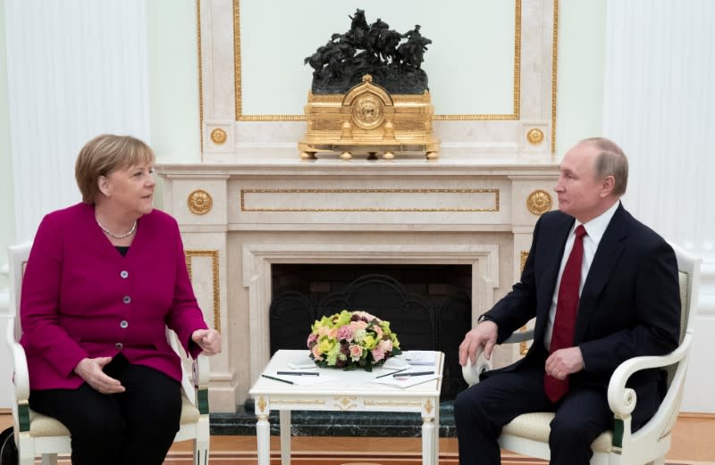 German Chancellor Angela Merkel visits Russia