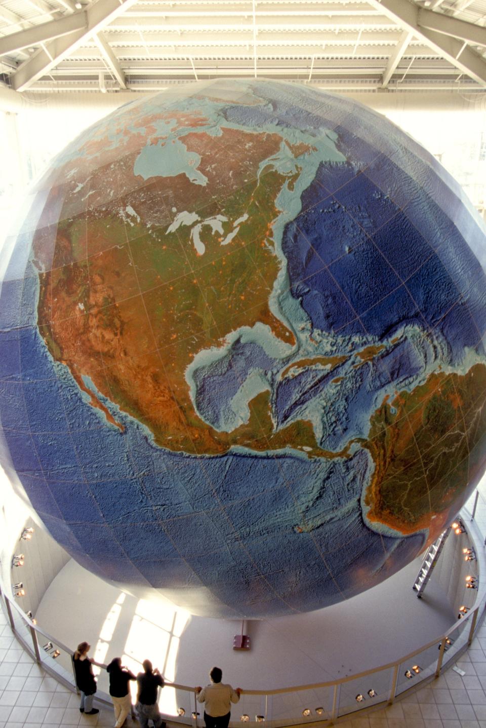 worlds largest rotating globe maine