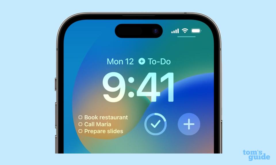 Things 3 iOS 16 lock screen widget