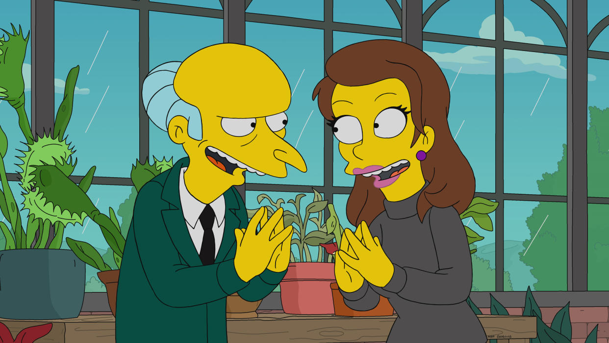 Mr. Burns and his love interest, Persephone.