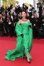 <p>Michelle Yeoh opted for a glamorous gown by Balenciaga and Boucheron jewellery as she walked the red carpet at the Cannes Film Festival</p>