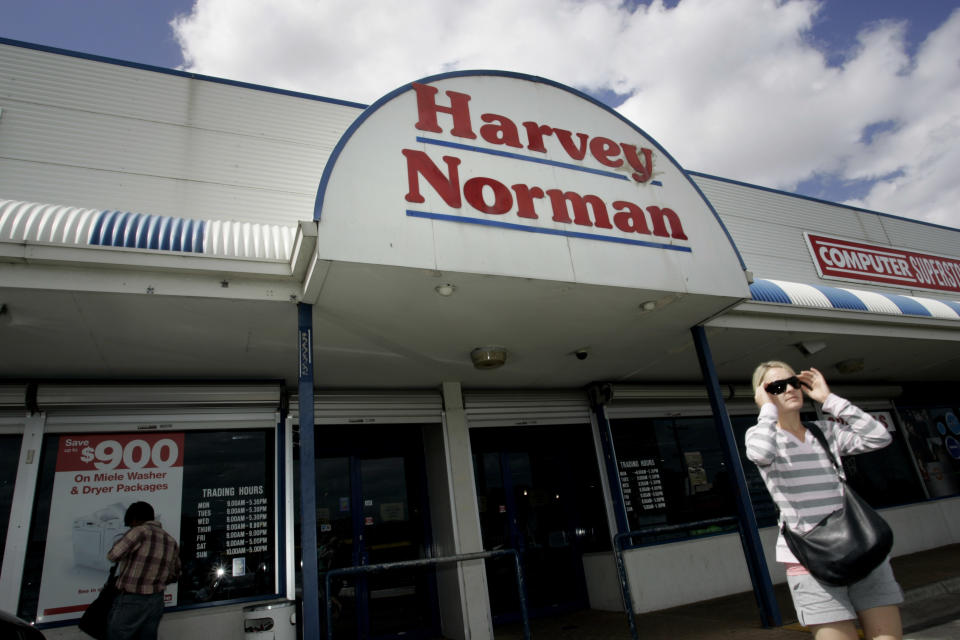 Harvey Norman store. Source: AAP