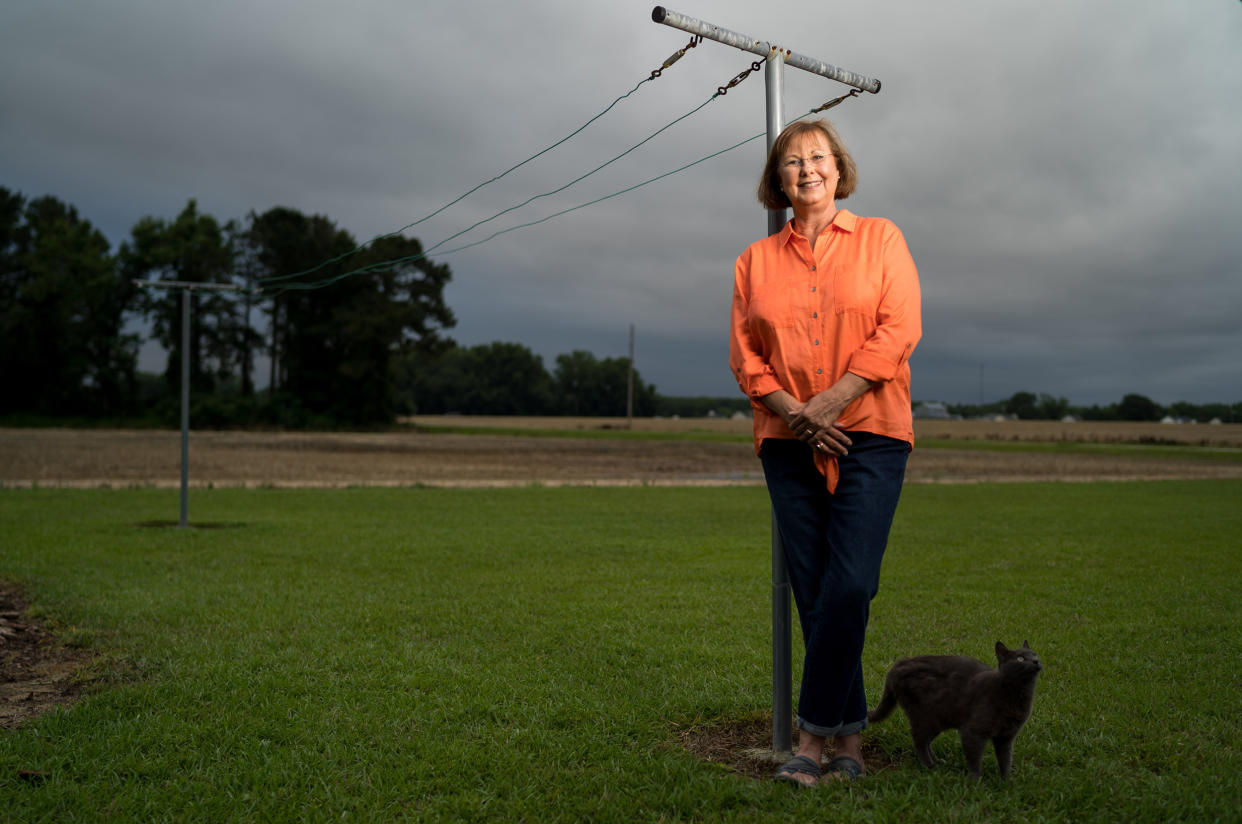 Image: Michelle Galloway at her home in Kenly, N.C. (Justin Kase Conder / for NBC News)