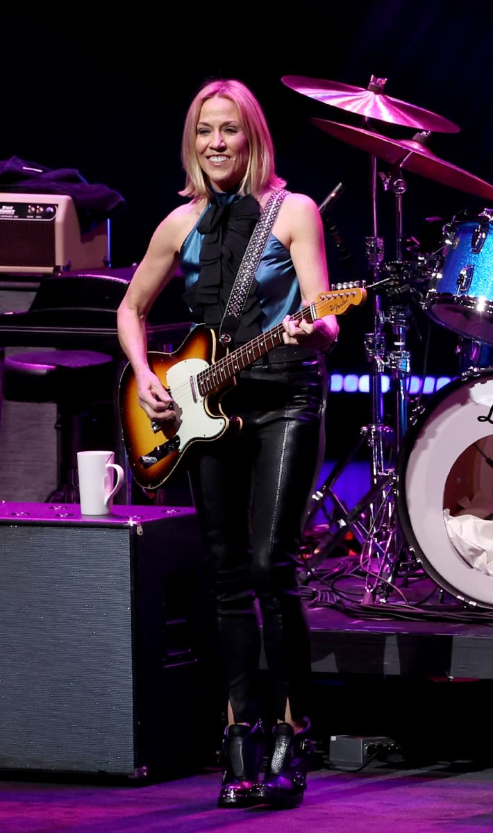 Sheryl Crow performing at "A Country Thing Happened On The Way To Cure Parkinson's" benefitting the Michael J. Fox Foundation
