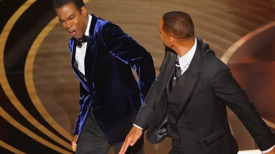 Will Smith abofeteando a Chris Rock