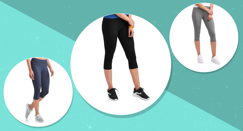 These $7 Athletic Works Capri Leggings are a best-seller at Walmart with over 1,000 near-perfect reviews. (Photo: Walmart)