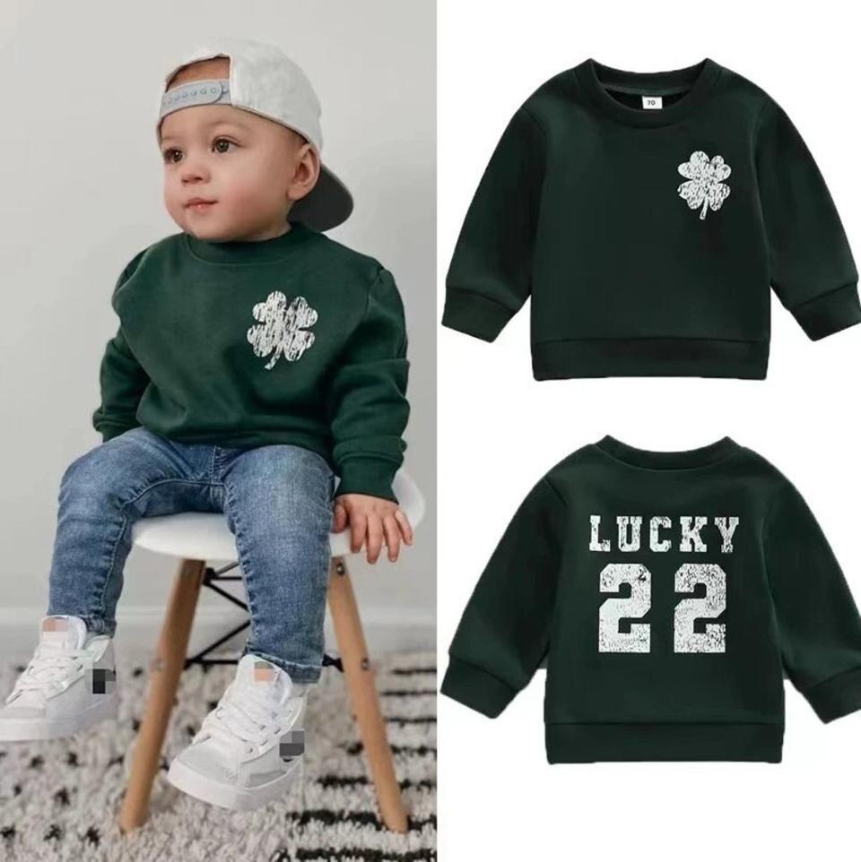 18) Baby Toddler St Patrick's Day Sweatshirt