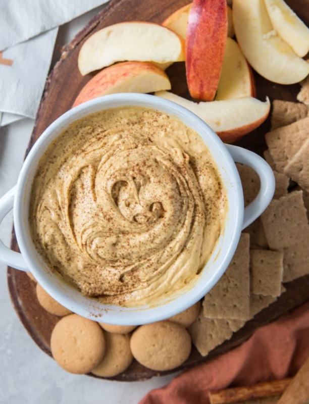 <p>Yellow Bliss Road</p><p>This pumpkin cheesecake dip is light and fluffy, but full of decadent fall flavors which and perfect for bringing to your next get-together! This pumpkin dip is a sweet and creamy treat everyone will love! </p><p><strong>Get the recipe: <em><a href="https://www.yellowblissroad.com/pumpkin-cheesecake-dip/" rel="nofollow noopener" target="_blank" data-ylk="slk:Pumpkin Cheesecake Dip;elm:context_link;itc:0;sec:content-canvas" class="link ">Pumpkin Cheesecake Dip</a></em></strong></p>