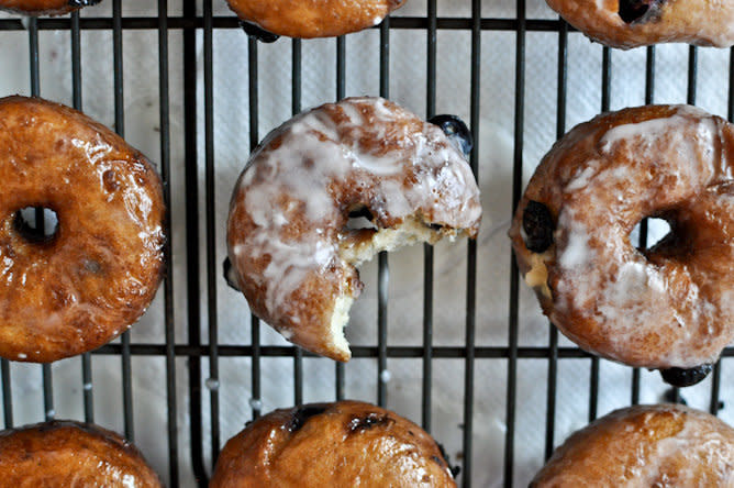 <strong>Try the <a href="http://www.howsweeteats.com/2012/06/glazed-blueberry-cake-donuts-the-real-ones/" target="_blank">Glazed Blueberry Cake Donut Recipe</a> by How Sweet It Is</strong>