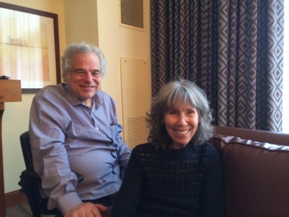 Itzhak Perlman and his wife, Toby Perlman, in Stowe in 2014