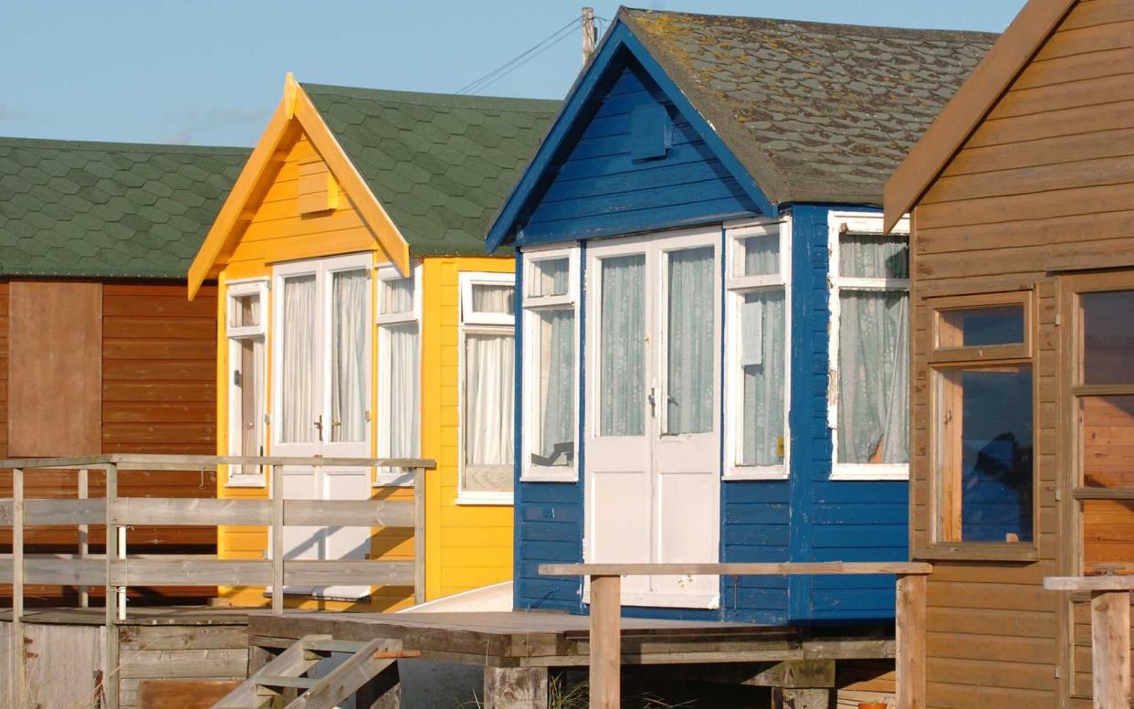 Mudeford Spit is famous for its pricy beach huts - Geoff Pugh