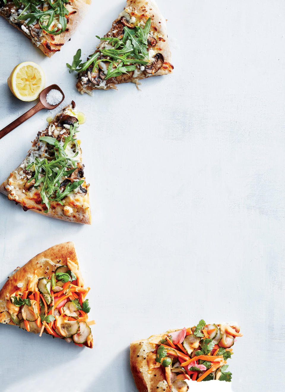 Mushroom and Arugula Pizza