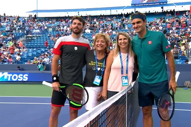 Enfrentarse con Roger Federer, un sueño cumplido para Londero: fue en la 2a ronda de Cincinnati 2019 y ganó el suizo 6-3 y 6-4