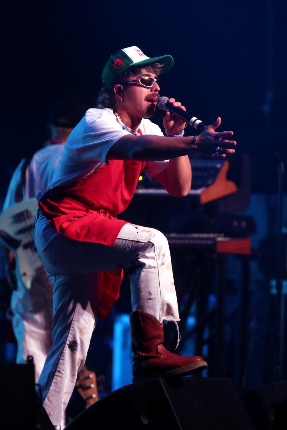 Eddie Zuko performs inide the Sonora tent during the Coachella Valley Music and Arts Festival in Indio, Calif., on Sunday, April 14, 2024.